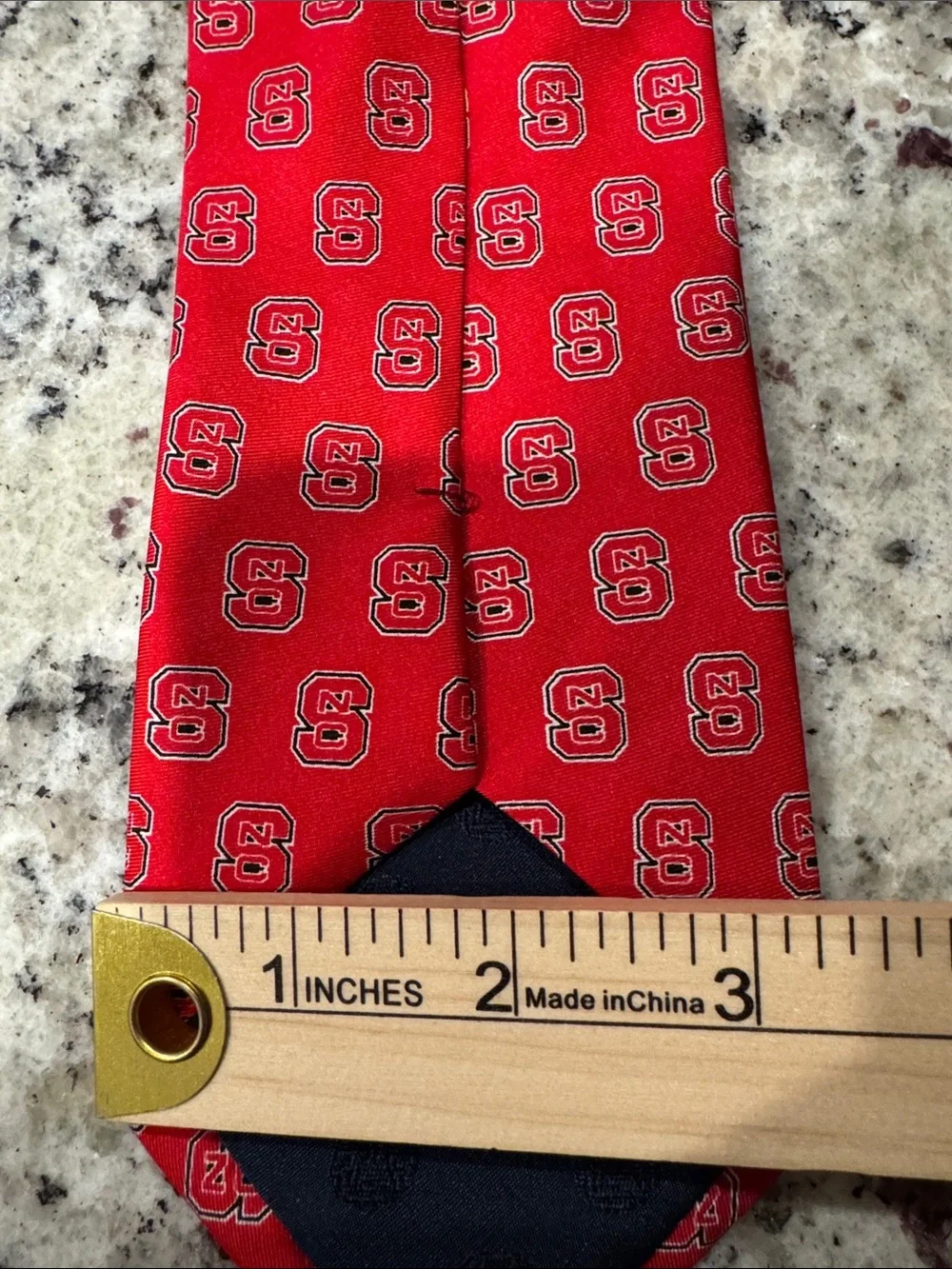 NC State Silk Red Patterned Men's Tie